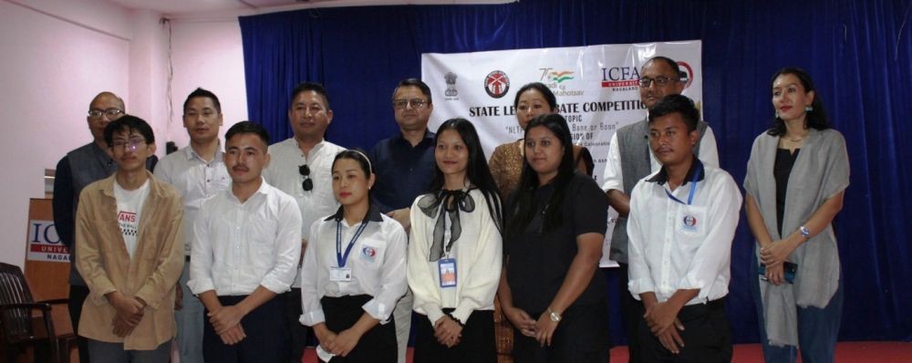 State level debate competition on topic ‘NLTP Act 1989’ was at ICFAI University campus, Chümoukedima on November 18.